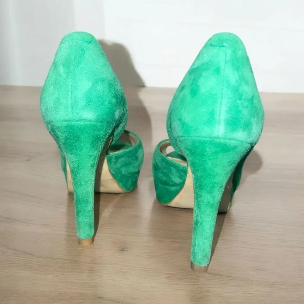 ✨Staccato Suede Open Toe Sz 35/5 Heels✨